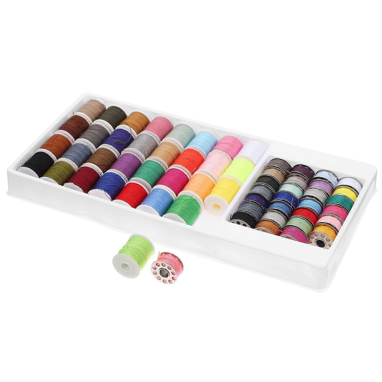 Hand Sewing Kit 60Pcs Stitching Thread Set For Basic Repairs And DIY Projects Assorted Color Lightweight Use