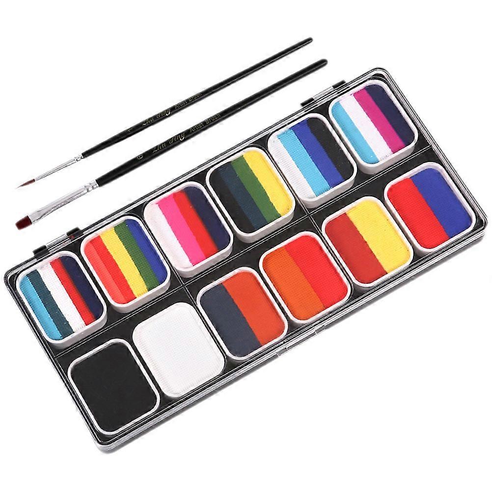 Halloween Face Paint Kit 1 Set Ideal For Party Organizers Birthday Parties 21x10.4cm Diverse Color Options