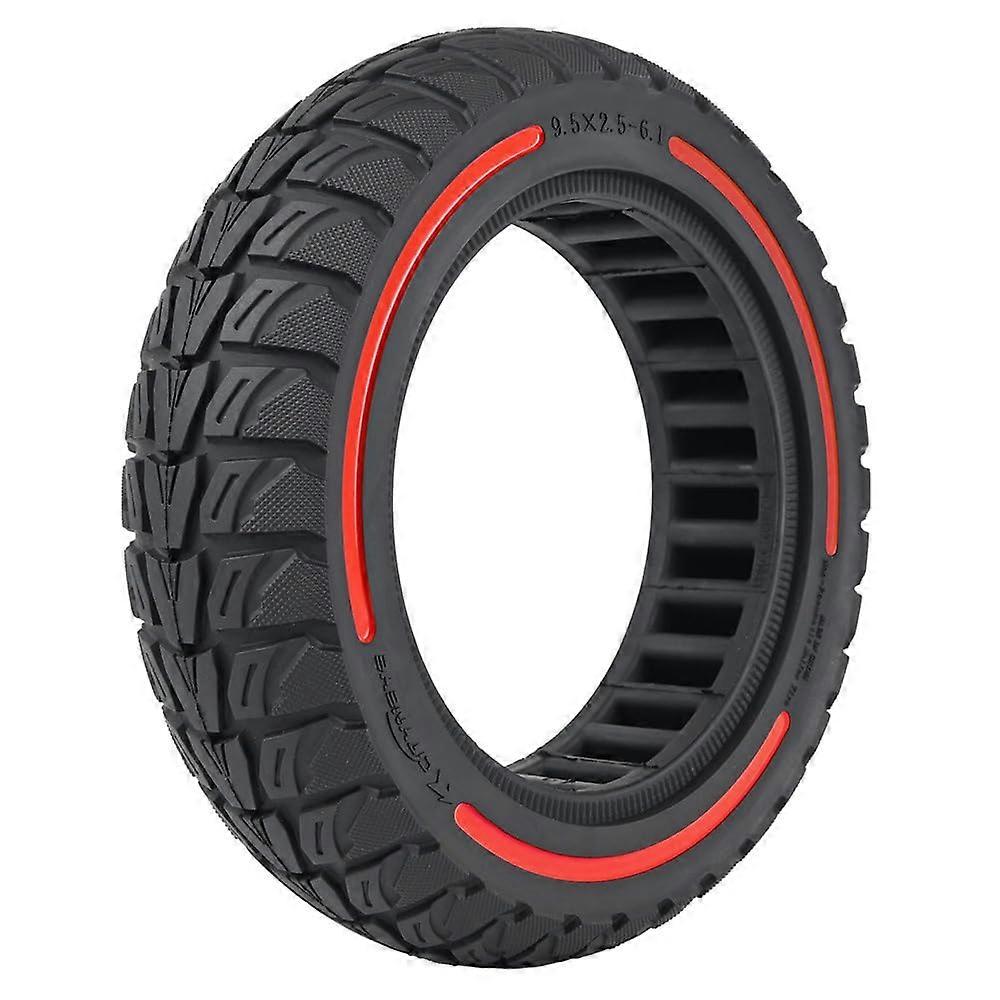 9.5 × 2.56.1 إطار مطاطي صلب هيكل قرص العسل امتصاص الصدمات استبدال الإطارات للسكوتر الكهربائي
