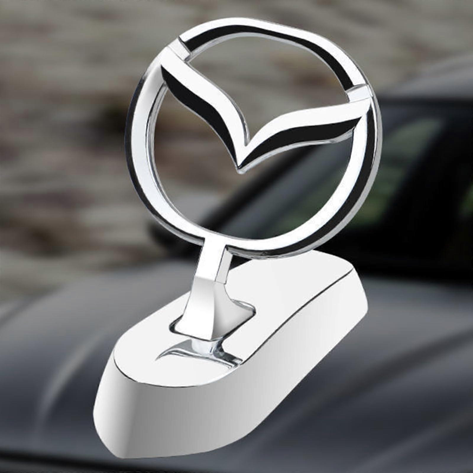 3D Chrome Car Emblem for Mazda CX-80, Adhesive Hood Decorations, Unique Vehicle Stickers, Easy Install Vehicle Badge