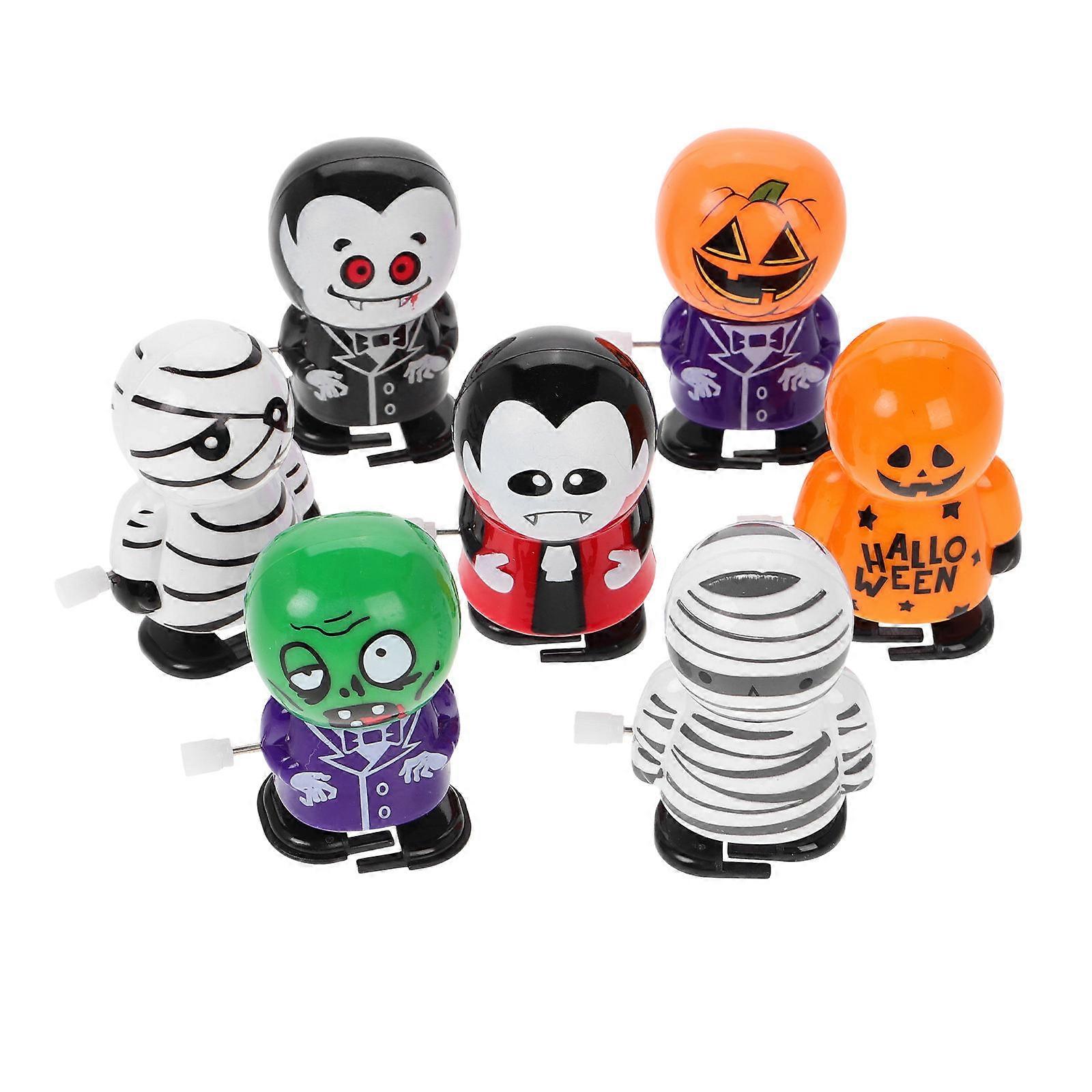 Halloween Wind Up Toys Novelty Simulated Scary Doll Party Decoration Ideal For Children Assorted Color 21Pcs