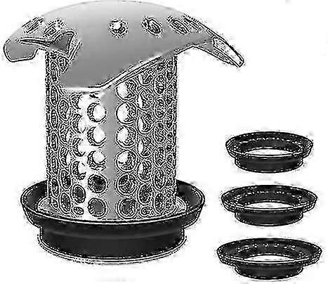 Durable Stainless Steel Drain Extensions with Protective Cap