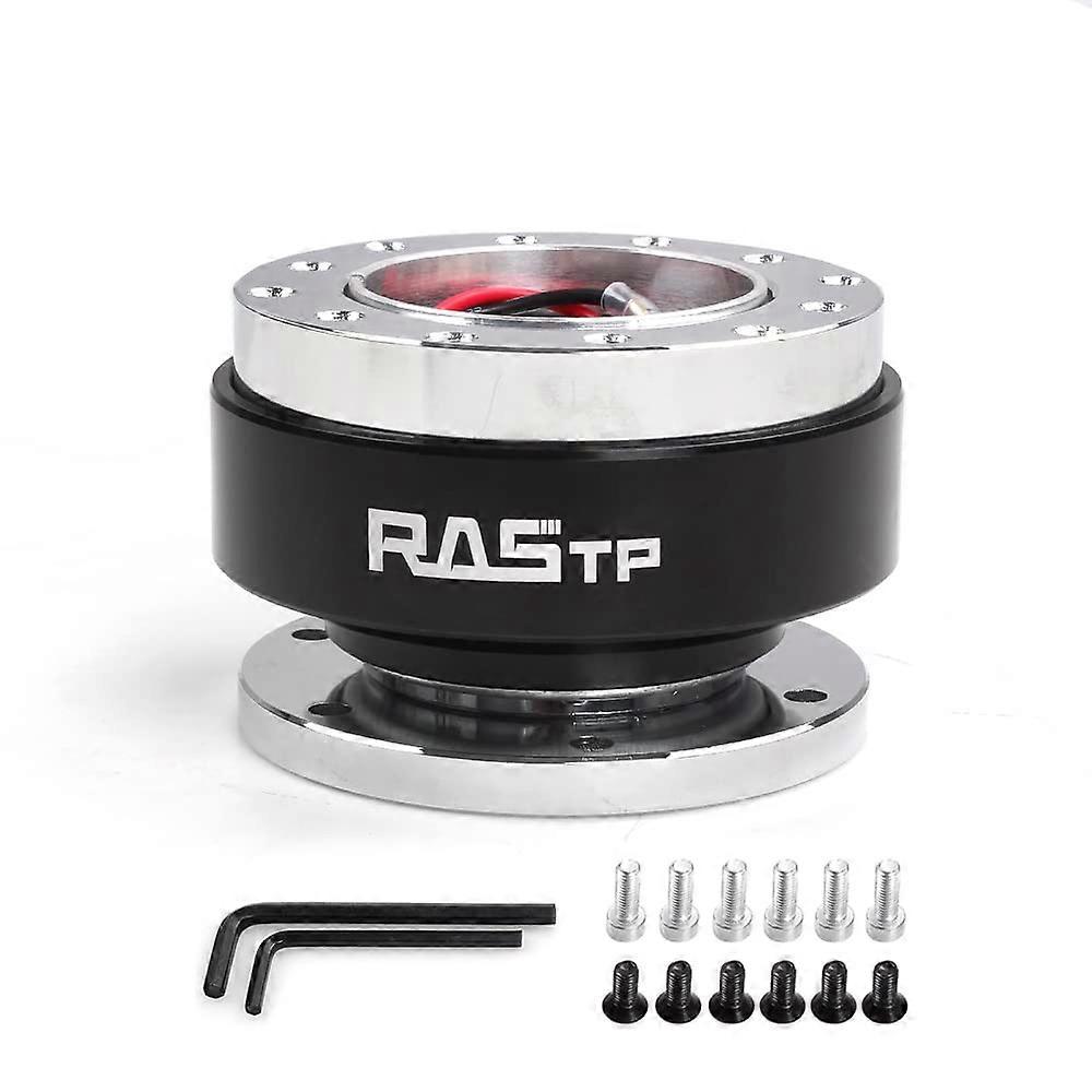 Steering Wheel Quick Release, Hub Adapter Boss Kit For Most 6-Hole Steering Wheel Hubs, Black