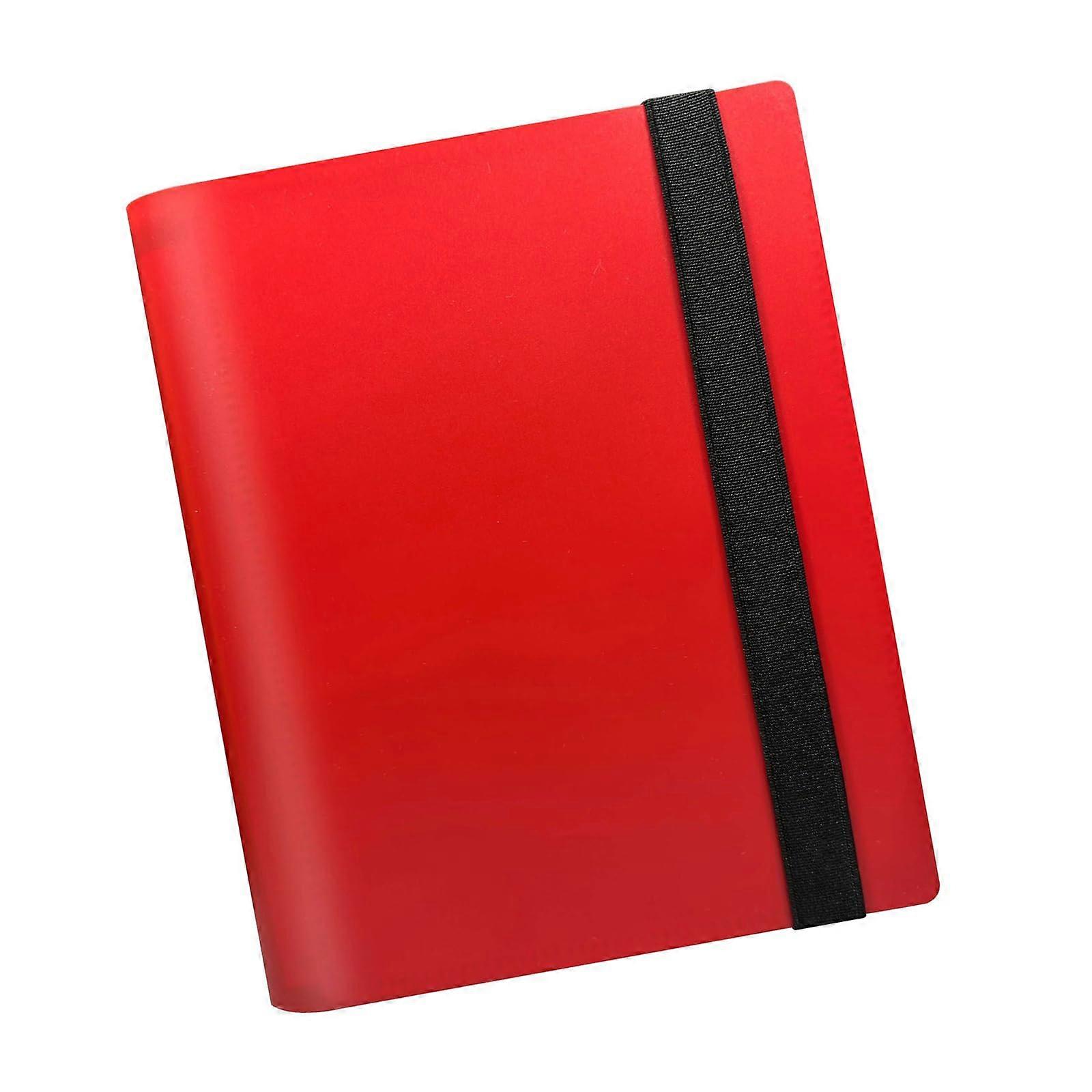 Game Card Binder, 360-Card Capacity, 9-Pocket Pages, Keeps Cards Organized, Collectible Card Album, Red
