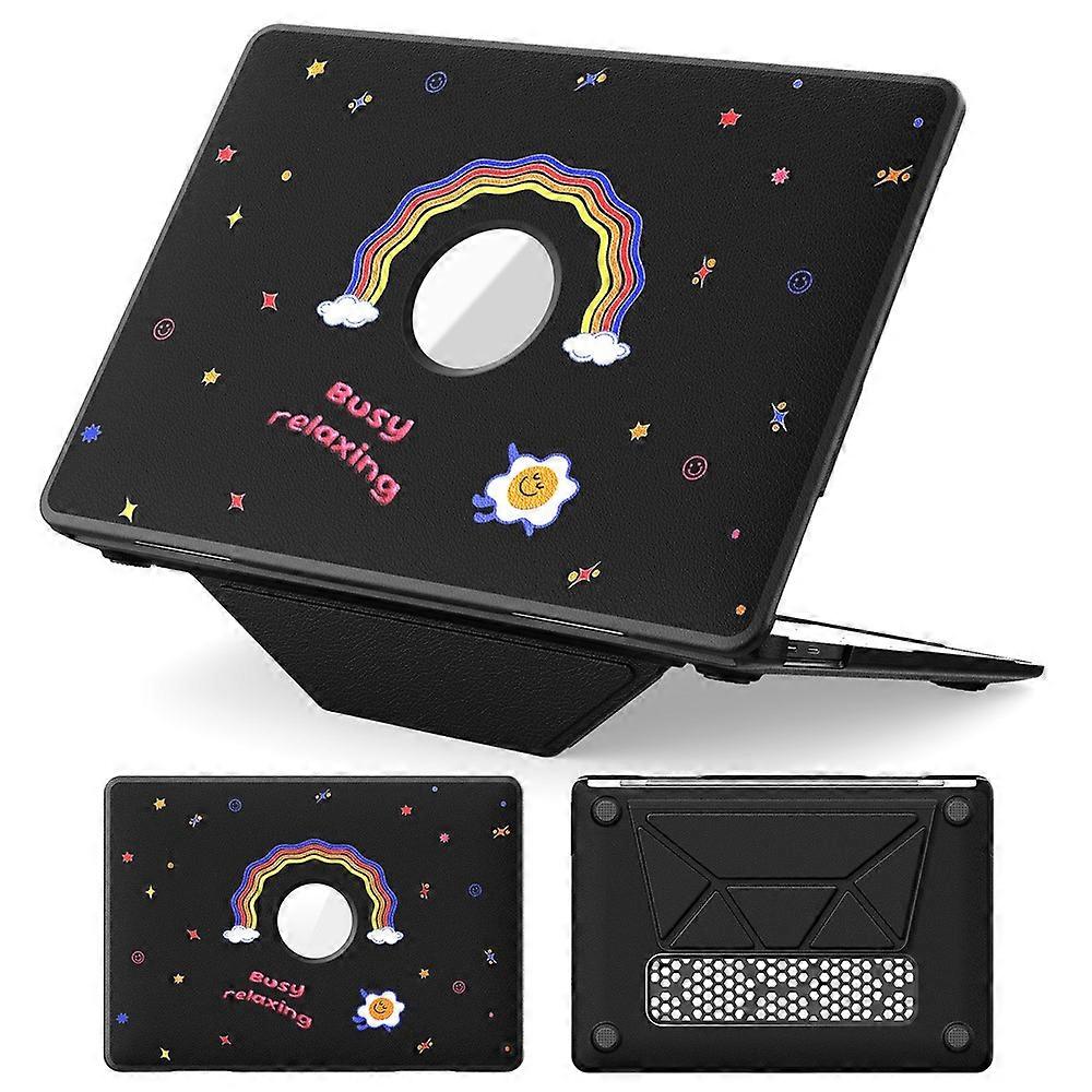 Pattern Printing Laptop Case Compatible For MacBook Air 13 inch (2020) / (2018) A2337 M1 A2179 A1932 Notebook Kickstand Cover