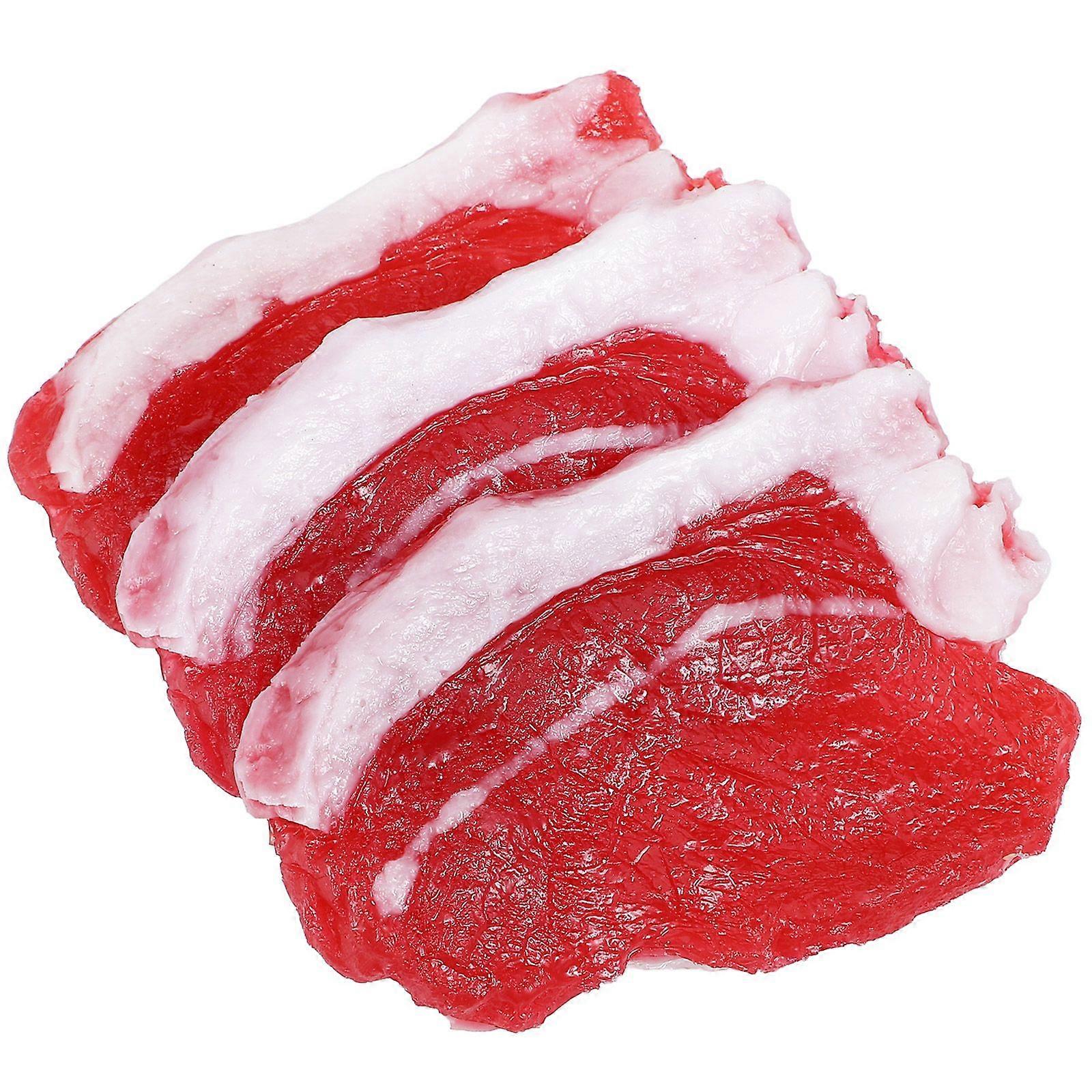 3 Pcs Simulation Pork Model Creative Resin Pork Model Decor Chic Photo Props