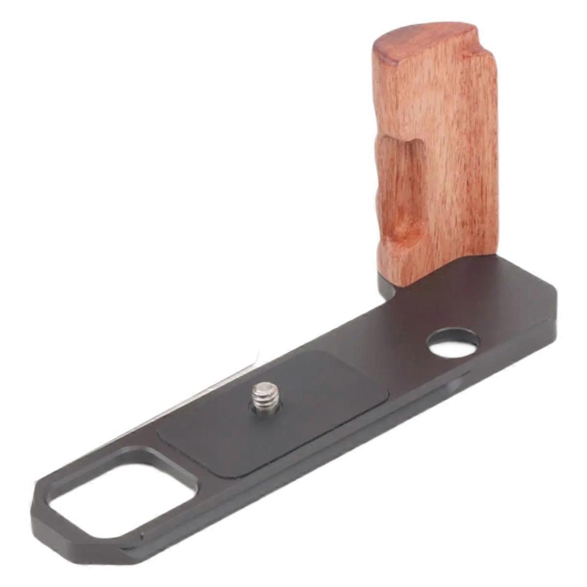 F2 Quick Release Plate Wooden Handgrip for F2 Camera L Bracket with Vertical Mount Camera Accessories,B