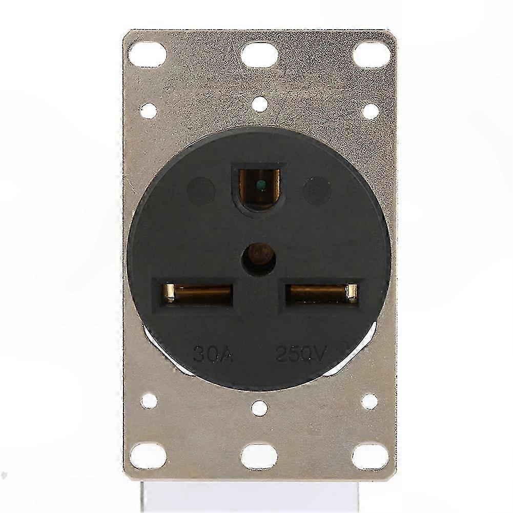 30A 250V Industrial Power Socket with 3 Holes for Plug and Wire Connection