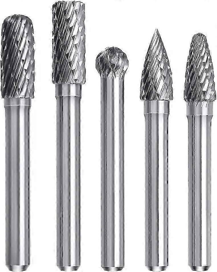 5pcs Carbide 8MM Pivot Tungsten Carbide Engraving Cutter Set, 6mm Shank Cutter for Multi Tool Drill