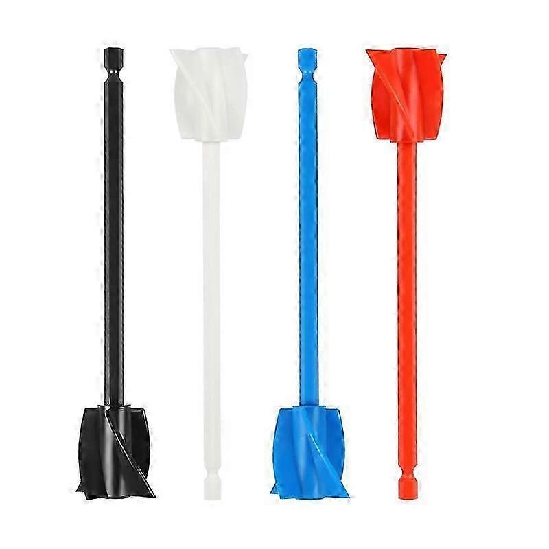4Pack Resin Mixer Paddles, Epoxy Mixer Attachment for Drill, Reusable Paint Mixer for Epoxy Resin, DIY Craft Supplies