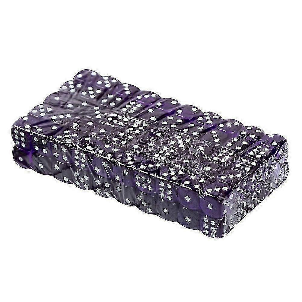 100Pcs 14mm Colored Transparent Acrylic Game Dice Club Bar Party Ac...