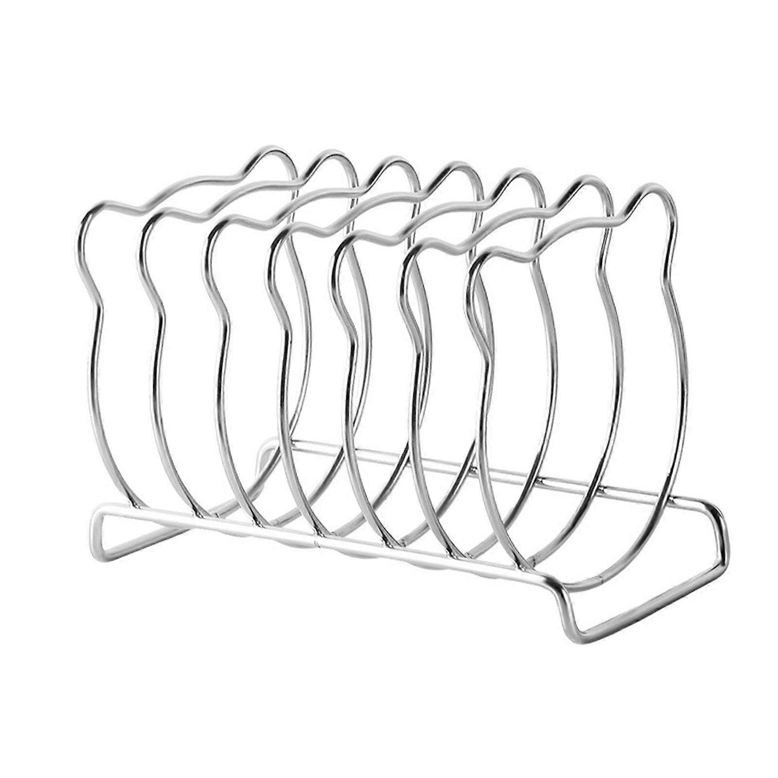 Breakfast Toast Rack - 6 Slice Stainless Steel Cooling Station for Countertop Baking and Serving Bread