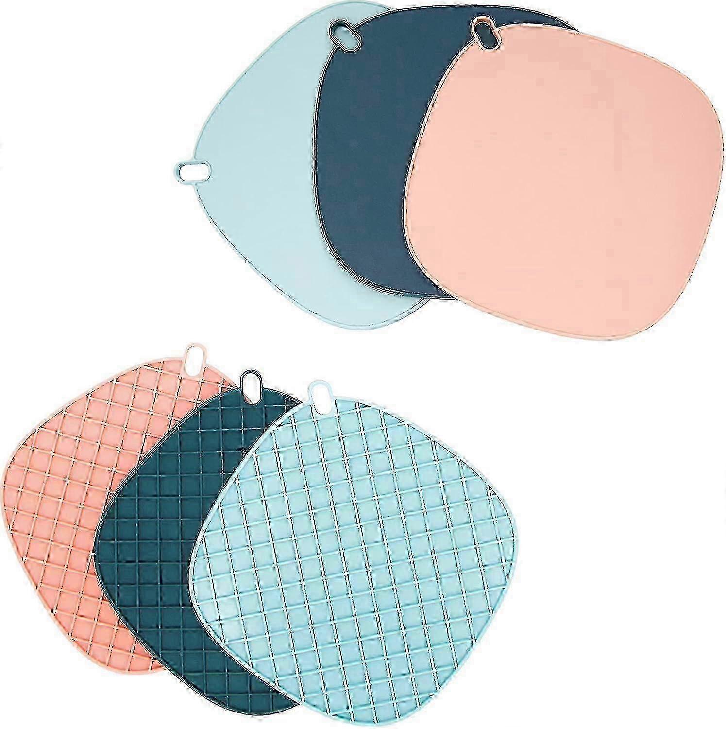 6pcs Heat Resistant Table Placemats Set, Thick Insulation Pads for Countertops & Dining Tables, Non-Slip Trivet Mats