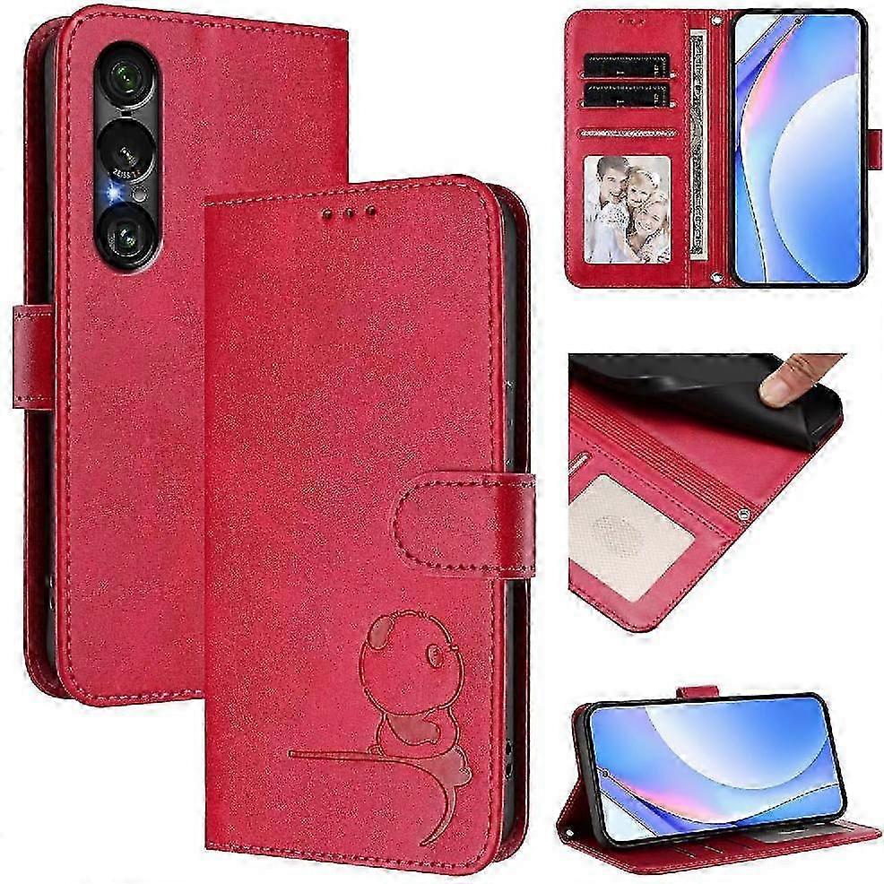 RFID Blocking PU Leather Flip Case with Card Slots, Kickstand & Mag...