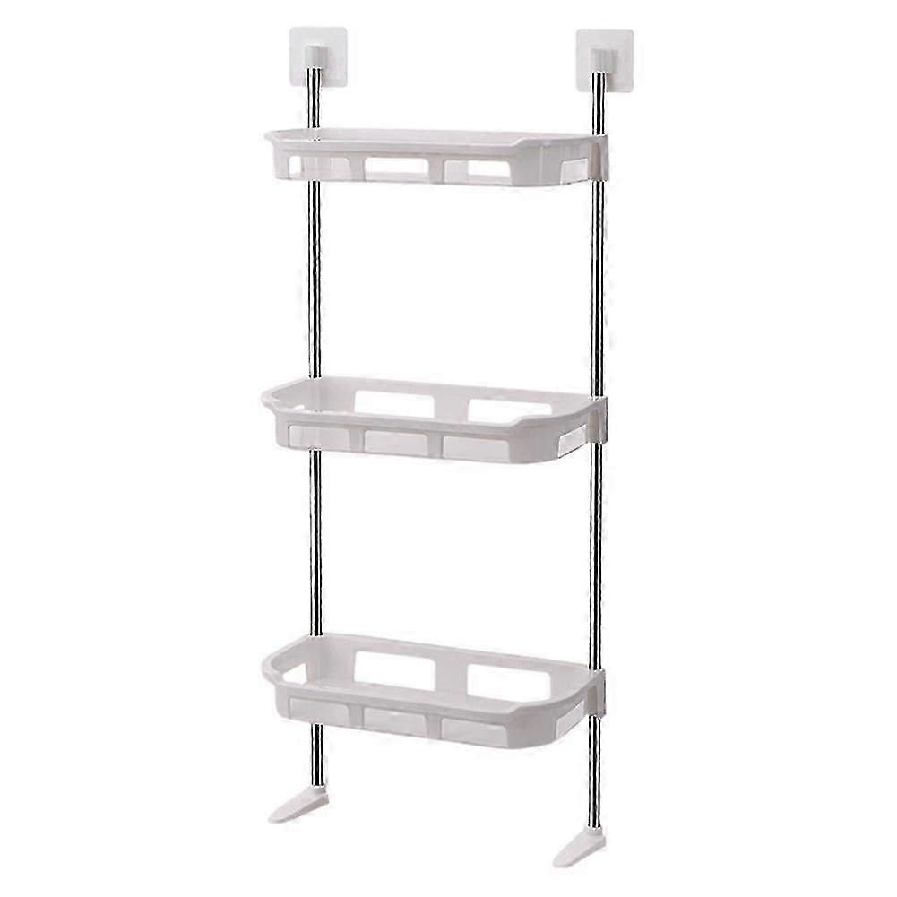 Wall-Mounted Multifunctional Storage Rack with Non-Perforated Design for UK Homes