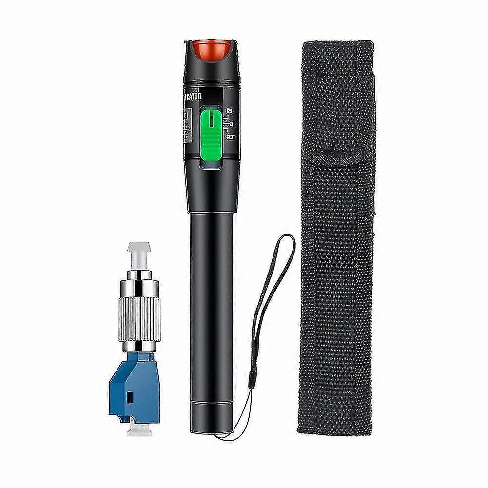 Single Mode LC Fiber Optic Cable Tester with 30mW Power and 30km Detection Range Visual Fault Locator Tool