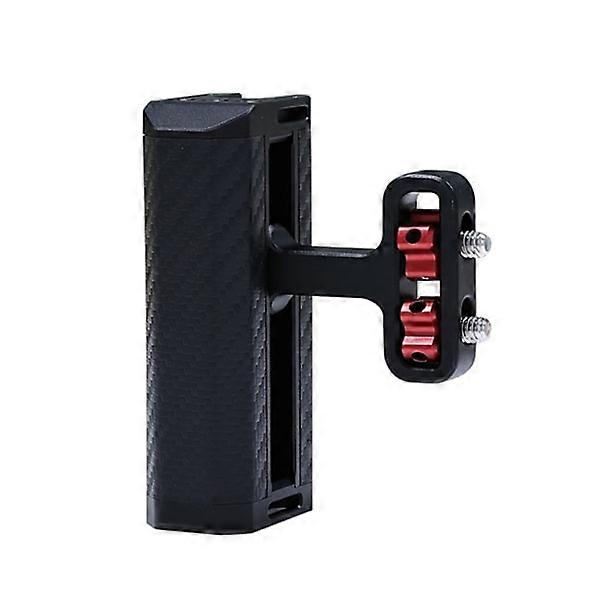 Aluminum Side Handle with 1/4 Threaded Screws Cold Shoe Mount for Smartphone