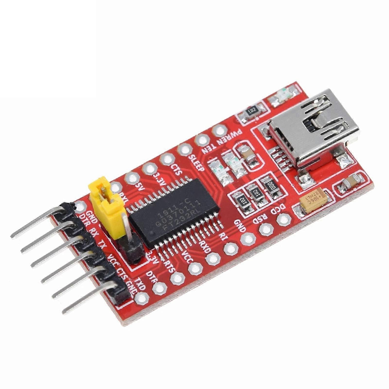 FT232RL USB To TTL Serial Converter Module 3.3V 5V for Arduino Serial Communication Adapter Board