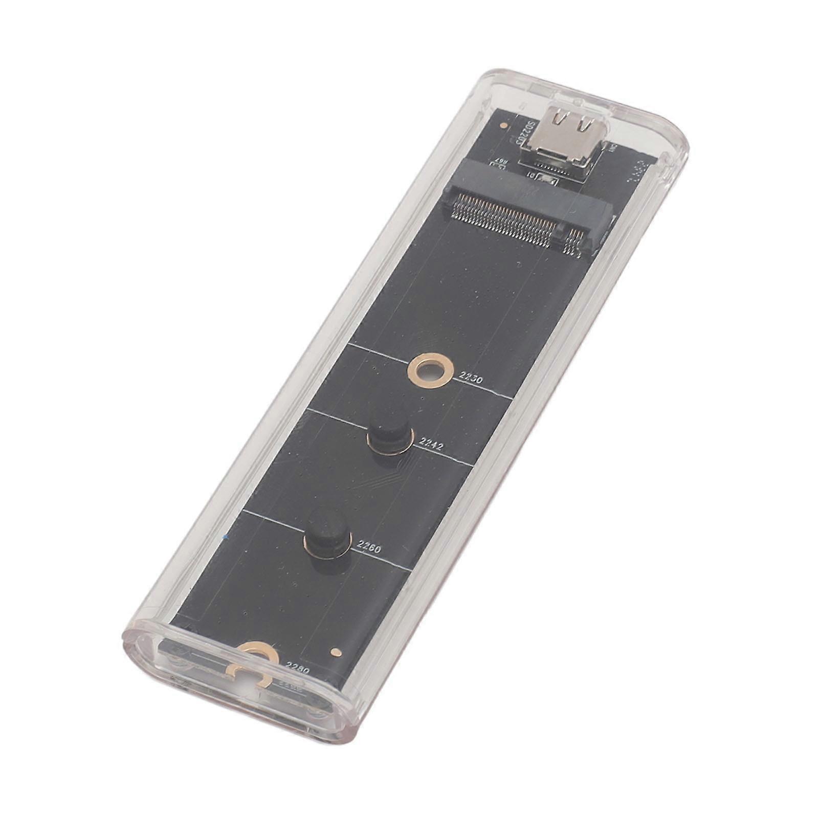 M.2 NVMe PCIe SSD Enclosure USB 3.1 Gen2 10Gbps RGB Type-C Case