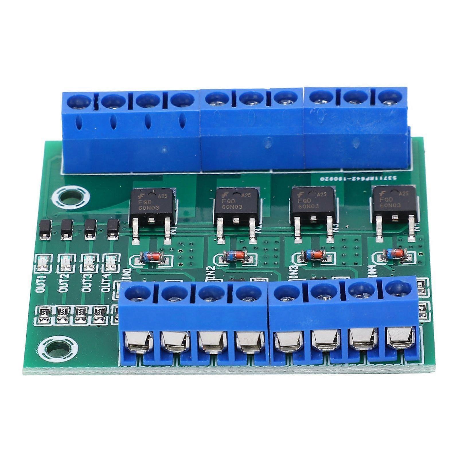 4Way MOS Tube Module Field Effect PLC Amplifies Board with Input Output Signal Indicator