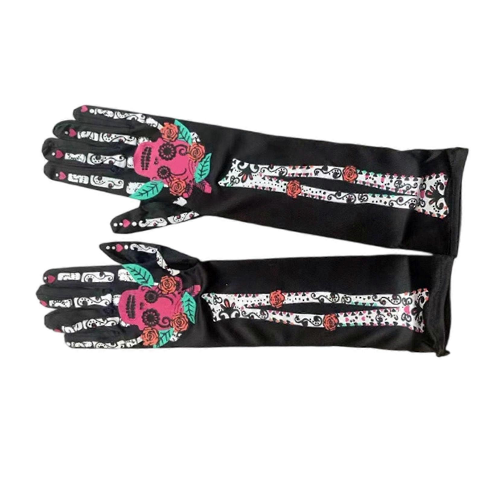 Breathable Halloween Costume Gloves Lightweight Practical Design For Outdoor Activity Role Playing Event And Daily Use Multicolor