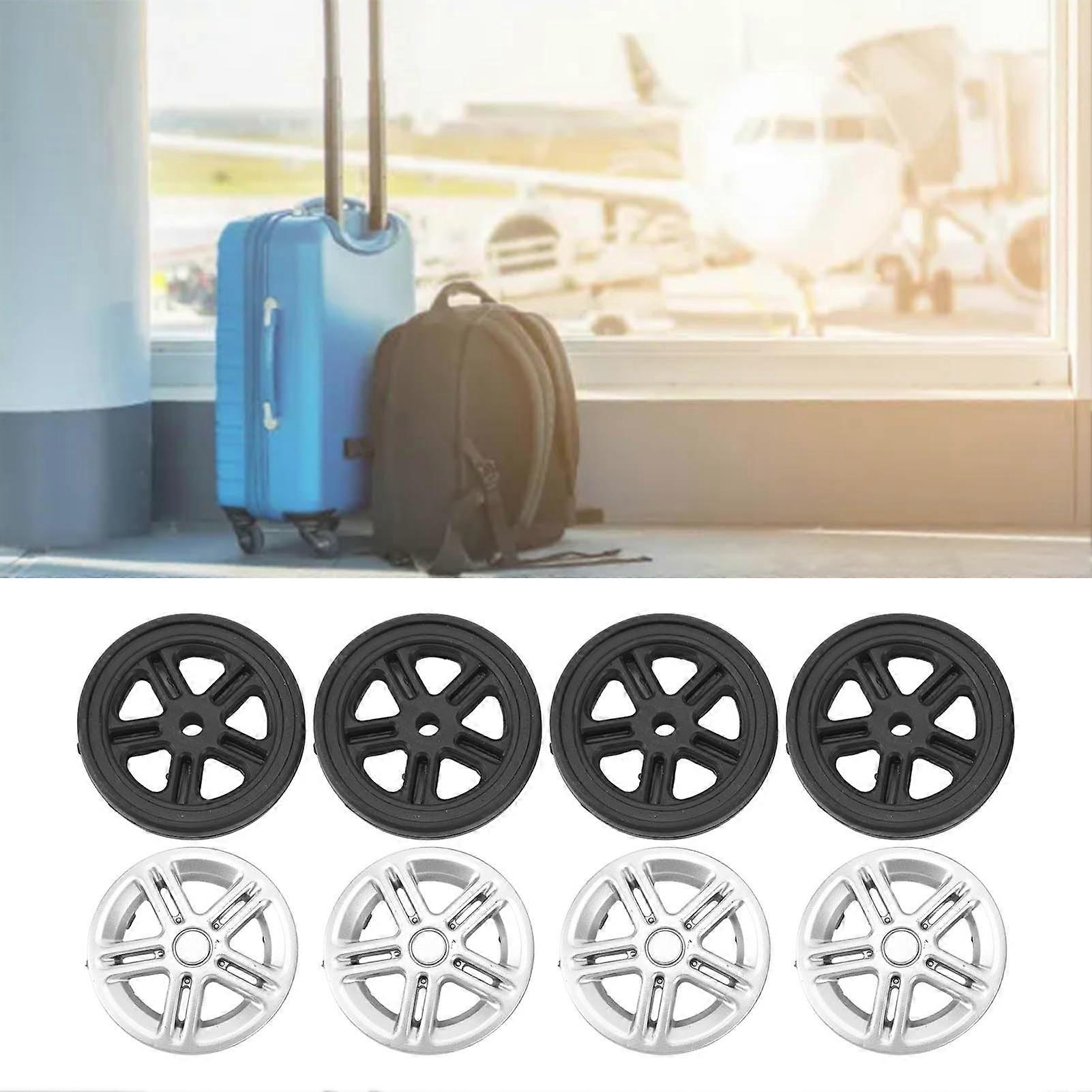 4Pcs Lightweight Flame Retardant Luggage Swivel Replacement Wheels