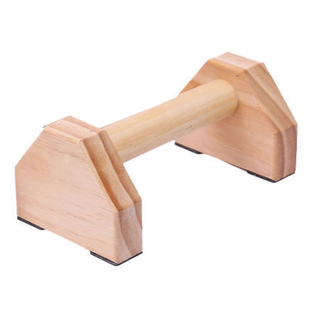 Pine Solid Wood Push-Up Non-Slip Handle Stand Wood 150KG Household Fitness Equipment for Push-Up Str
