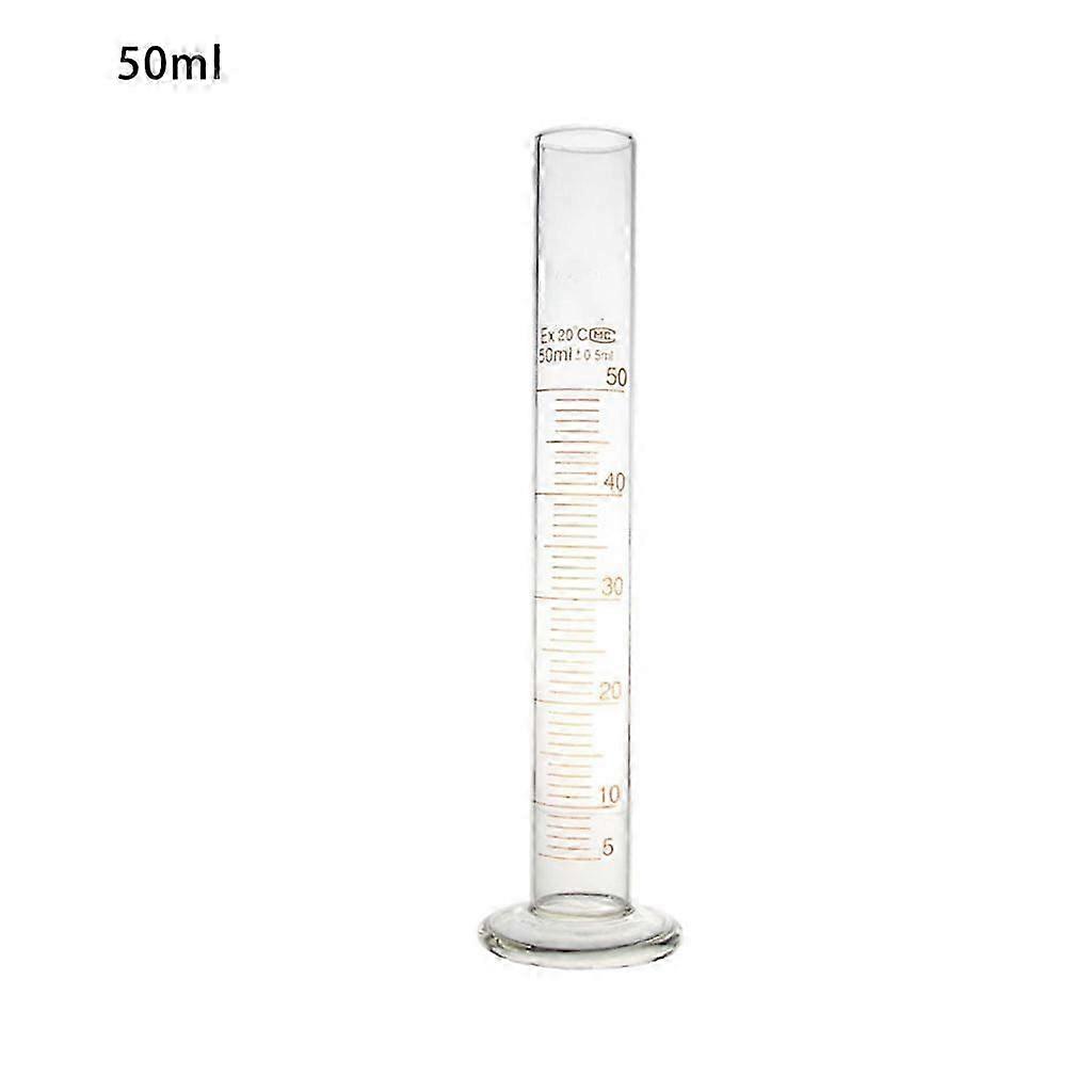 Glass Graduated Cylinder Lab Measuring Cylinder with Round Base 5/10/25/