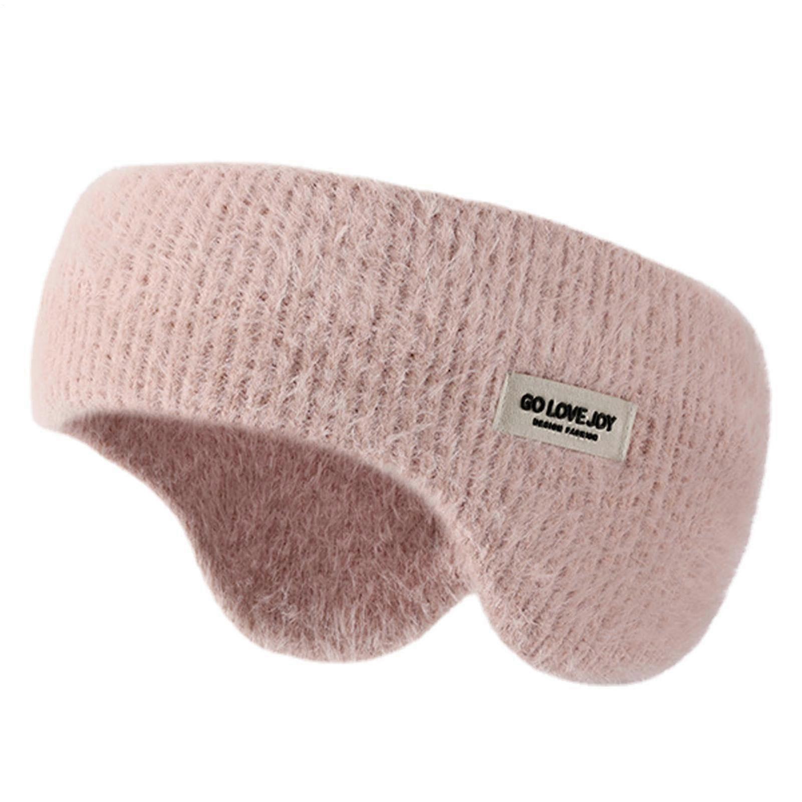 Soundproof Ear Muffs For Sleeping Soft Noise Cancelling Ear Muffs Winter Ear Warmer Headband Pink