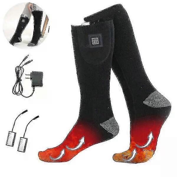 Electric heated socks, three colors available, 3-level temperature adjustment