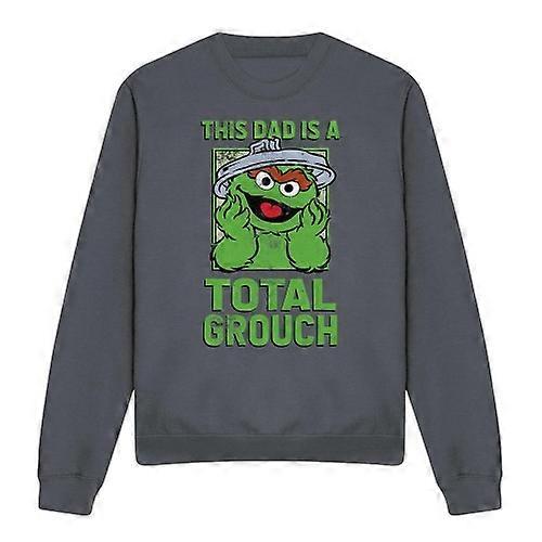 Sesame Street Unisex Adult This Dad Is A Total Oscar The Grouch Sweatshirt