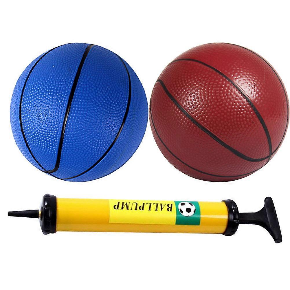 3pcs Inflatable Thickened Soft Basketball Set with Pump – Lightweight & Safe for Indoor, Outdoor, Pool & Beach Play – Assorted Blue & Random Colors