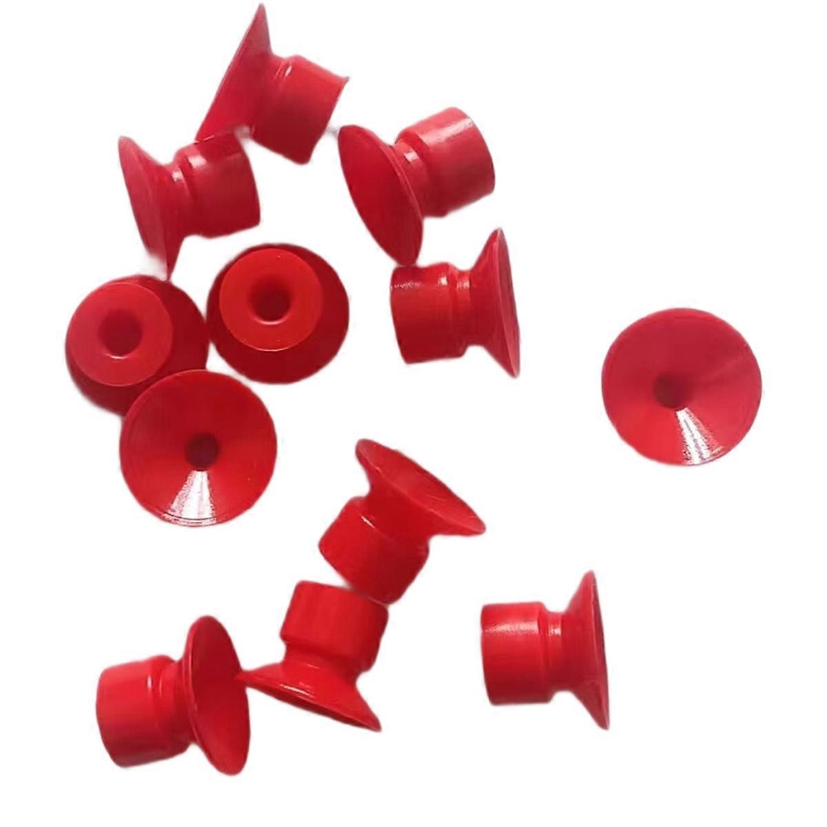 100 pcs Rubber Sucker 20x15x6mm Printing Parts Red