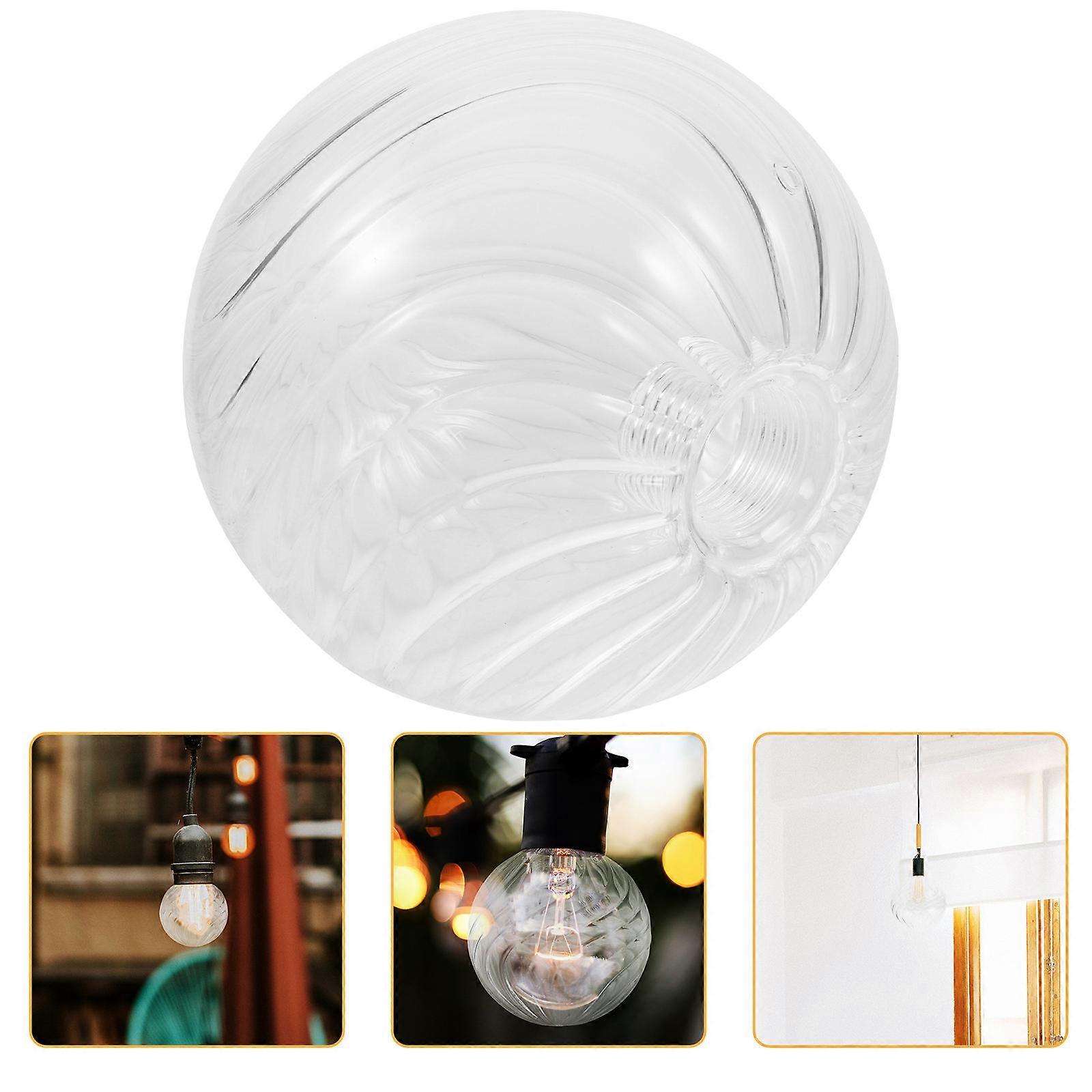 Transparent Glass Lamp Shade for Ceiling Light Fixture 4Pcs Set