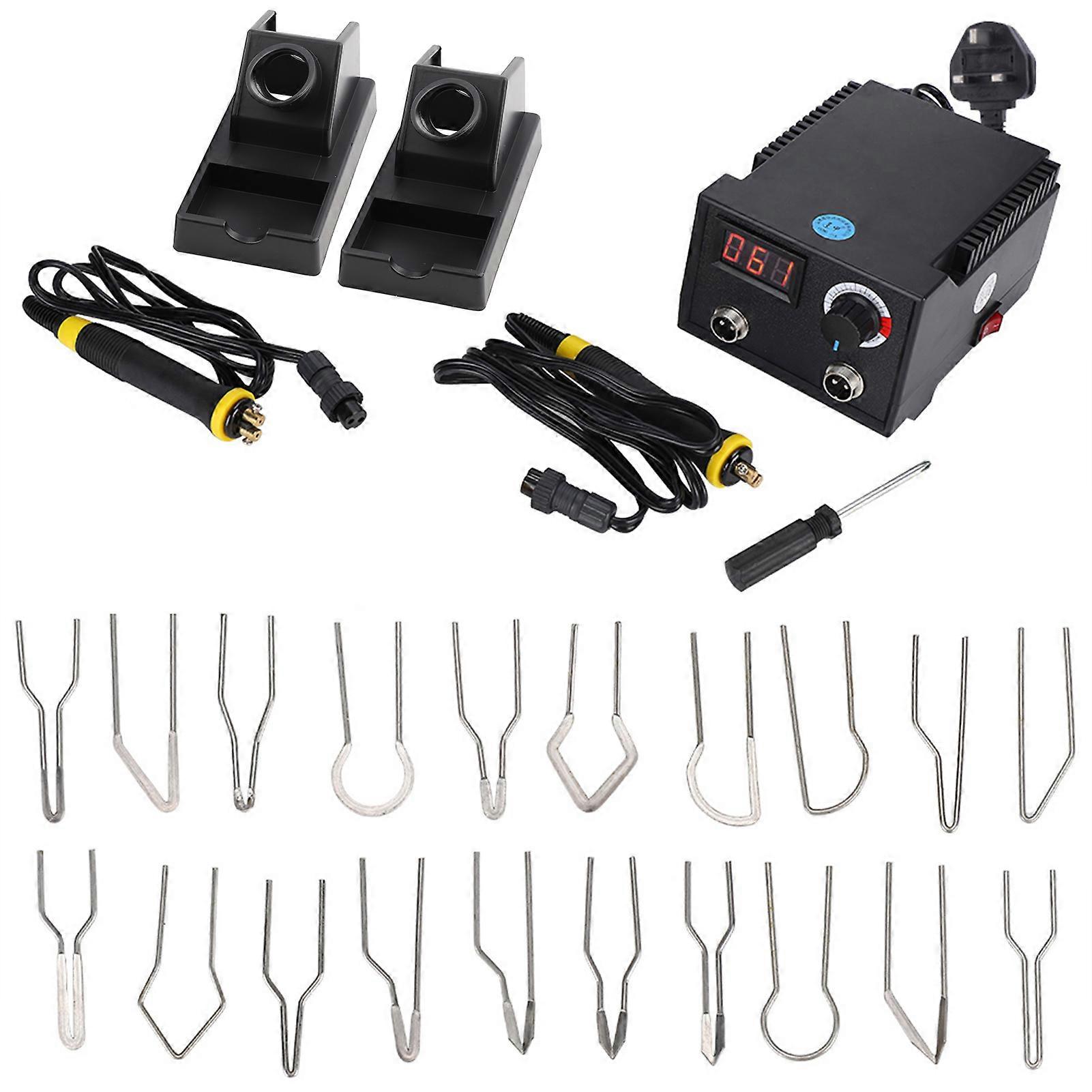 Kit de pyrogravure à température réglable, fer à souder pour calebasse, papier de riz, prise britannique 220 V