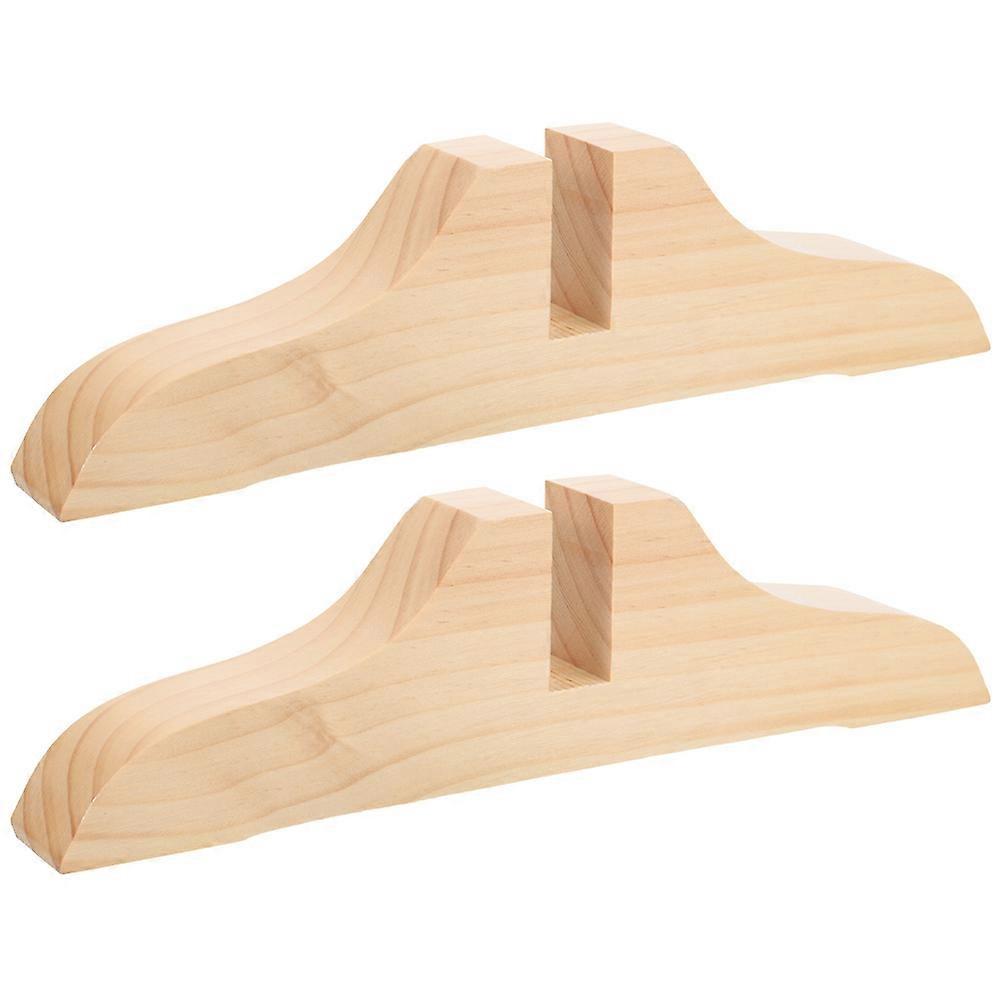 Room Divider Wooden Stand for Holding 8Pcs Beige Partition Feet