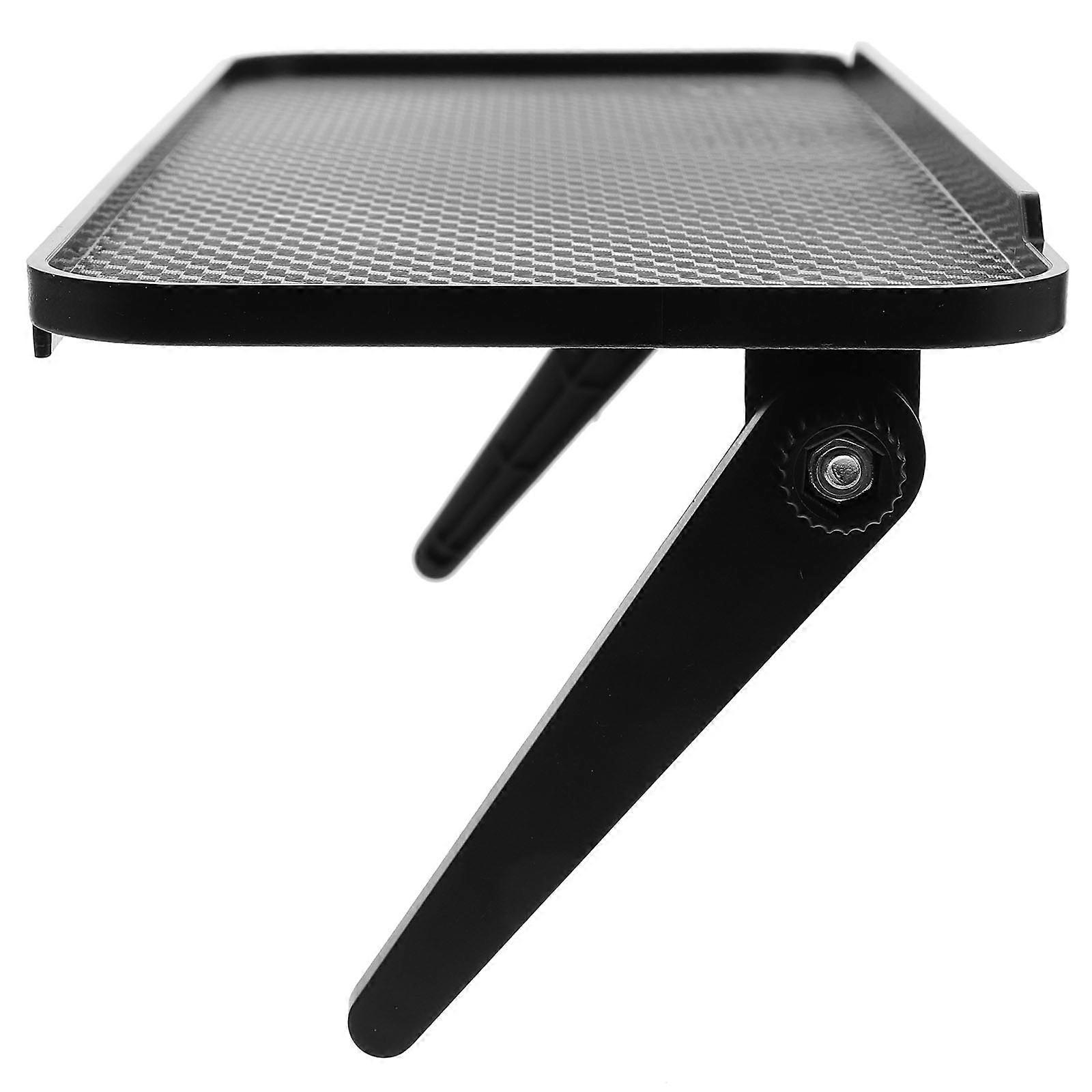 Screen Shelf Computer Monitor Shelf Home Use Office Use School Use Plastic Black Foldable 1Pack
