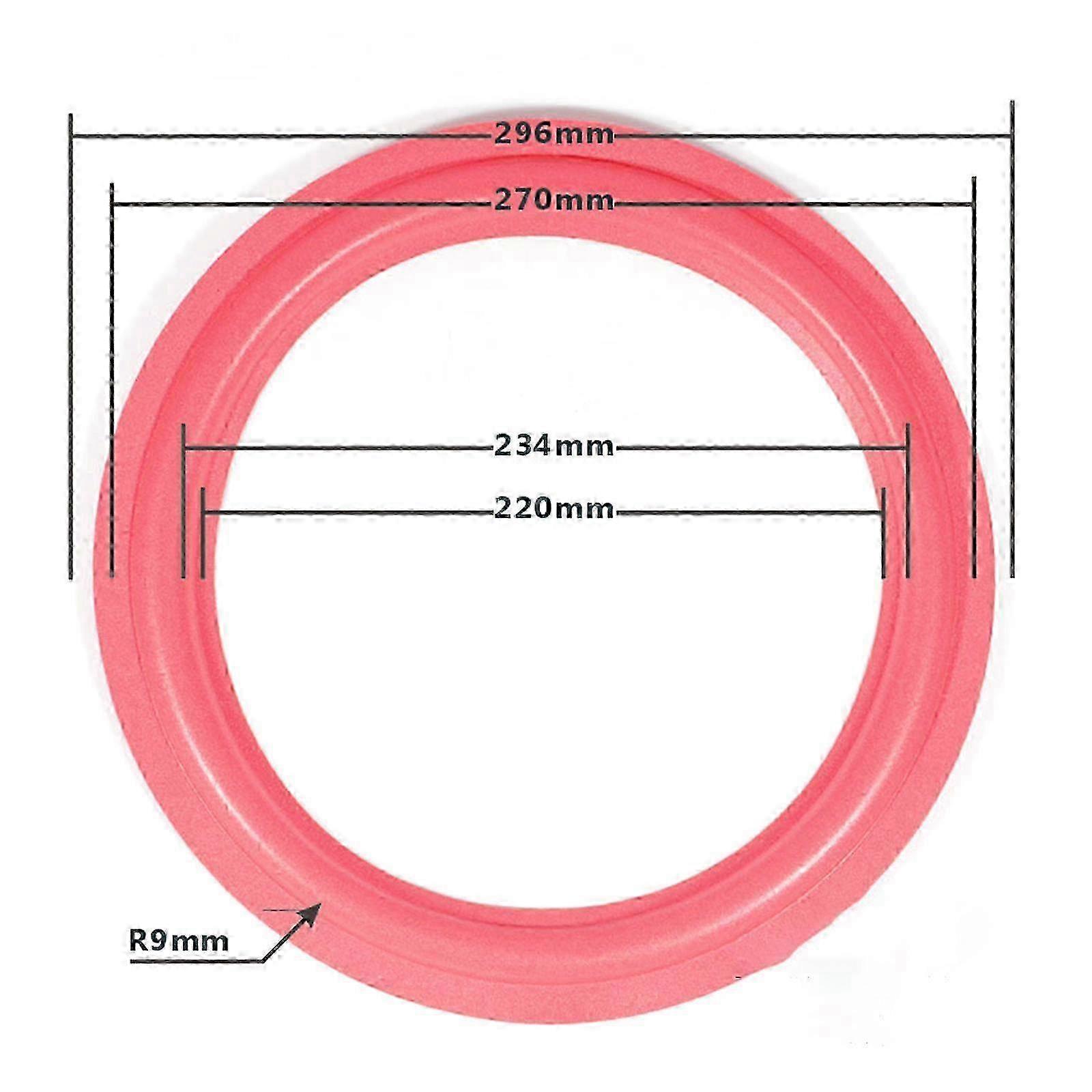 Good Elasticity Speaker Foam Surround Foam Surrounds Coils Foam Padding Replacement for Indoor Use Speakers Foam Border Red 12 inches