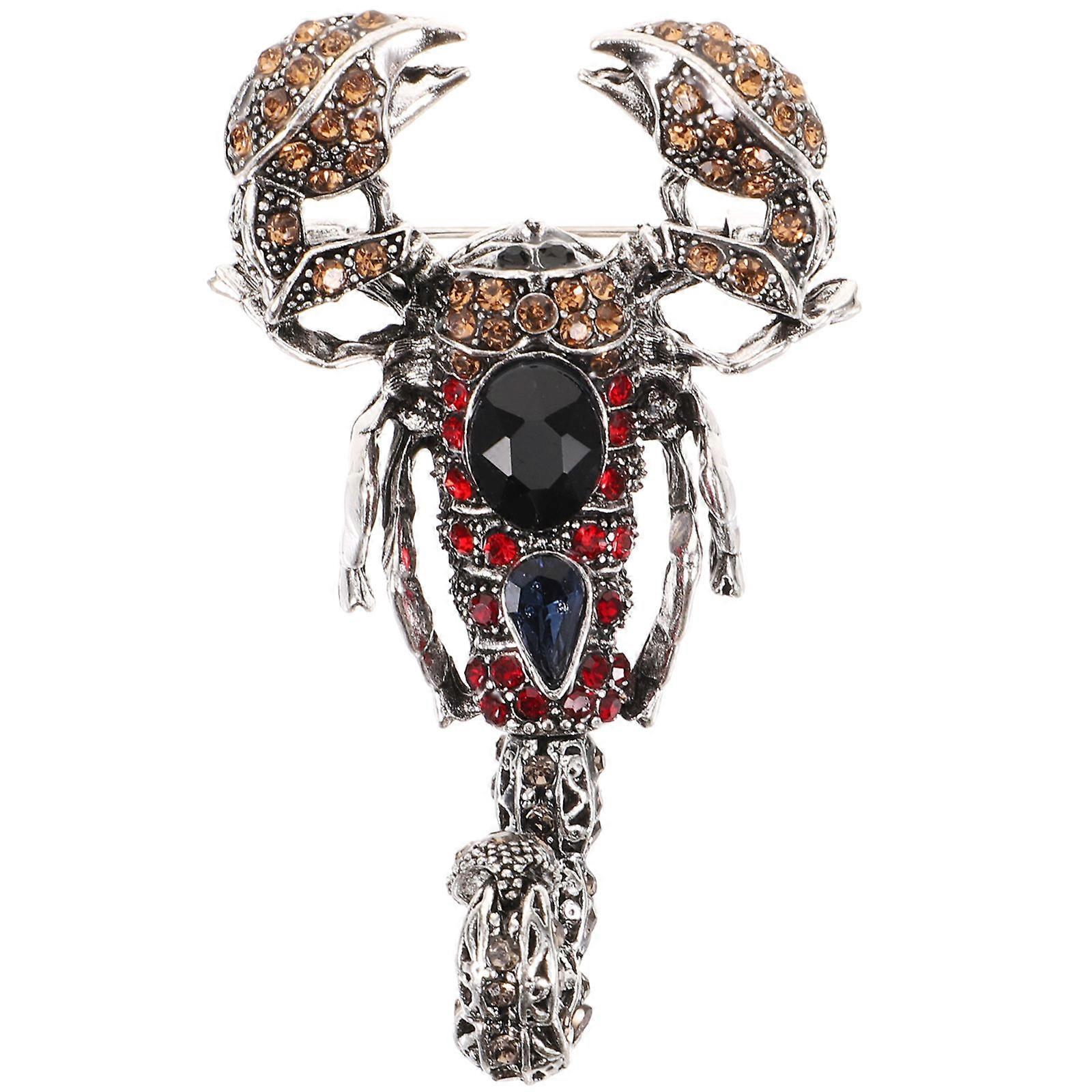Alloy Brooch Scorpion Brooch Pin for Decoration Rosy