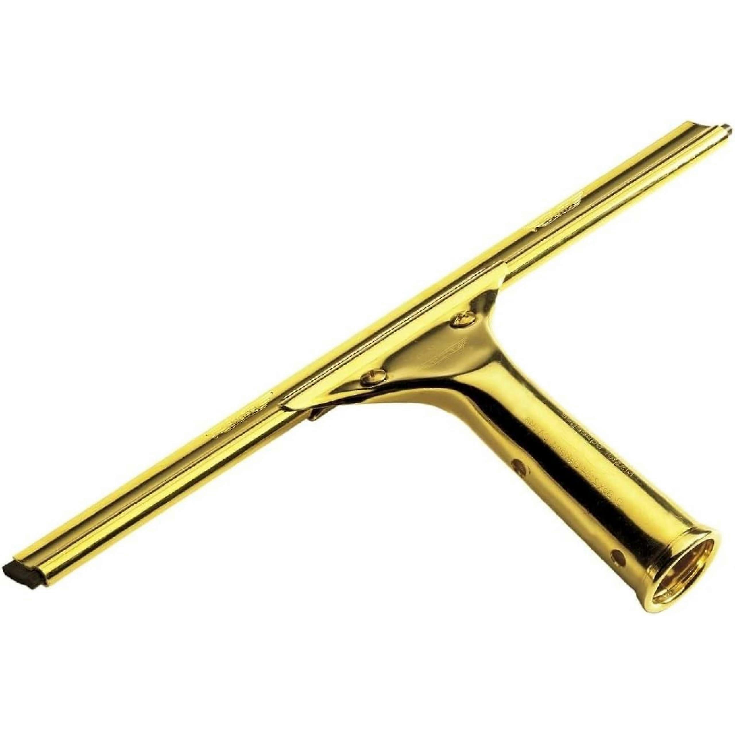 Complete Brass Squeegee 12Inch  Rustproof Metal With Replaceable Rubber Blade And Clips  Window Cleaning Tool