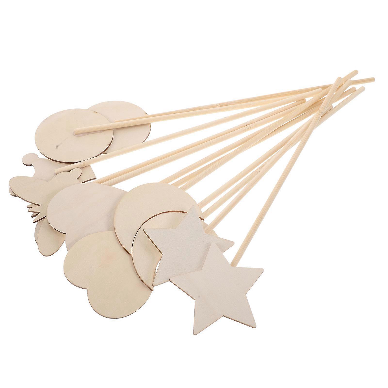 Princess Wand DIY Wooden Wand Fairy Stick Craft Kit for 24Pcs Creative Fun