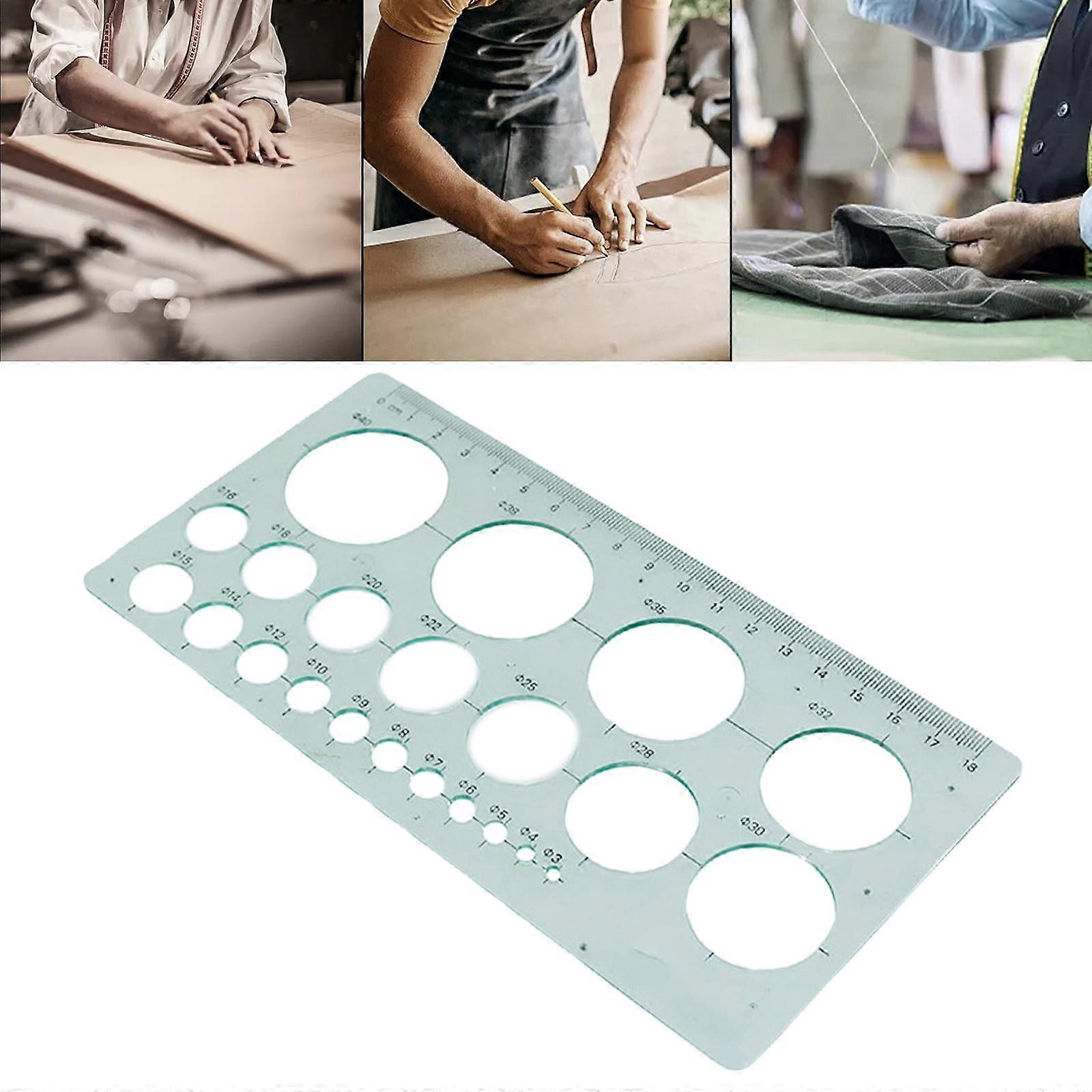 Circle Template Oval Templates Geometry Ruler Shape Drafting Tools Stencils for Designing Studying Engineering Drawings School Supplies