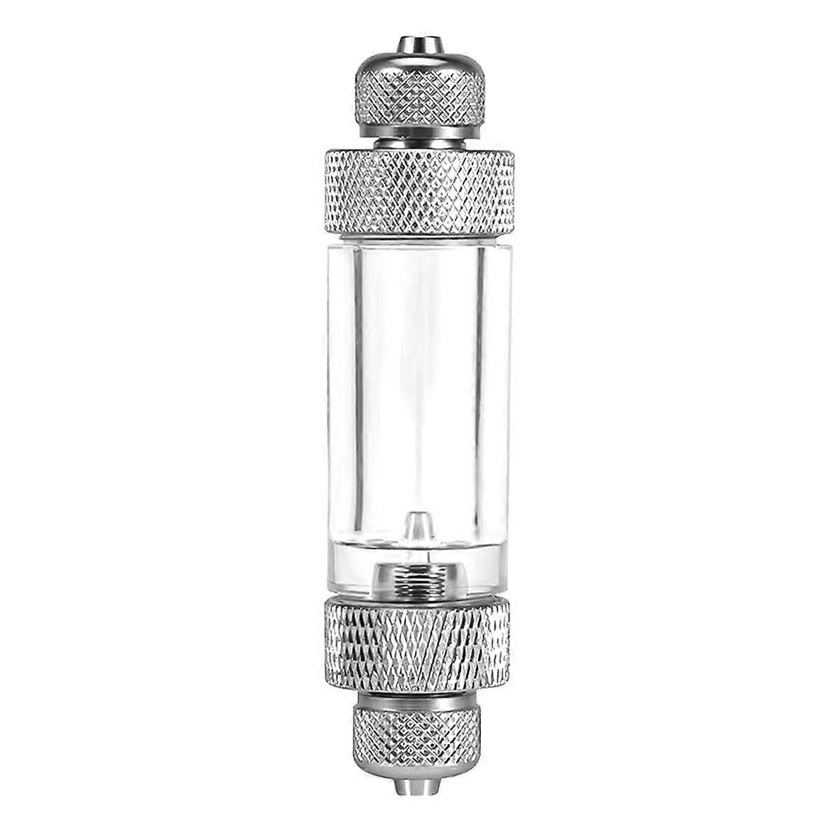 CO2 Bubble Counter For Aquarium, CO2 Check Valve, Double Head, Compatible With CO2 System, Water Plant Fish Tank
