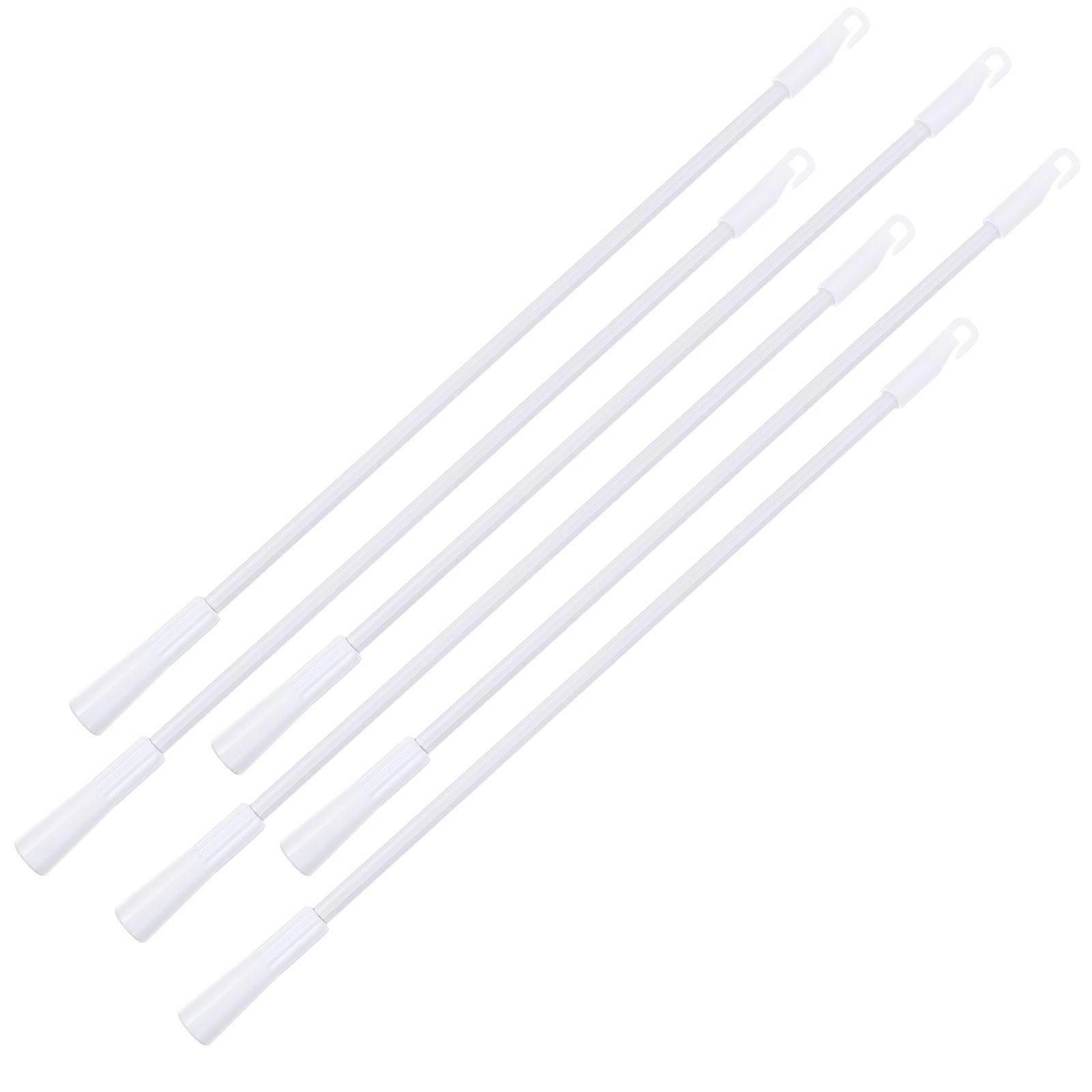Vertical Blinds Rods 12 Pcs For Home Use Strong Curtain Handling 17 Inch Cylindrical White Replacement Wands
