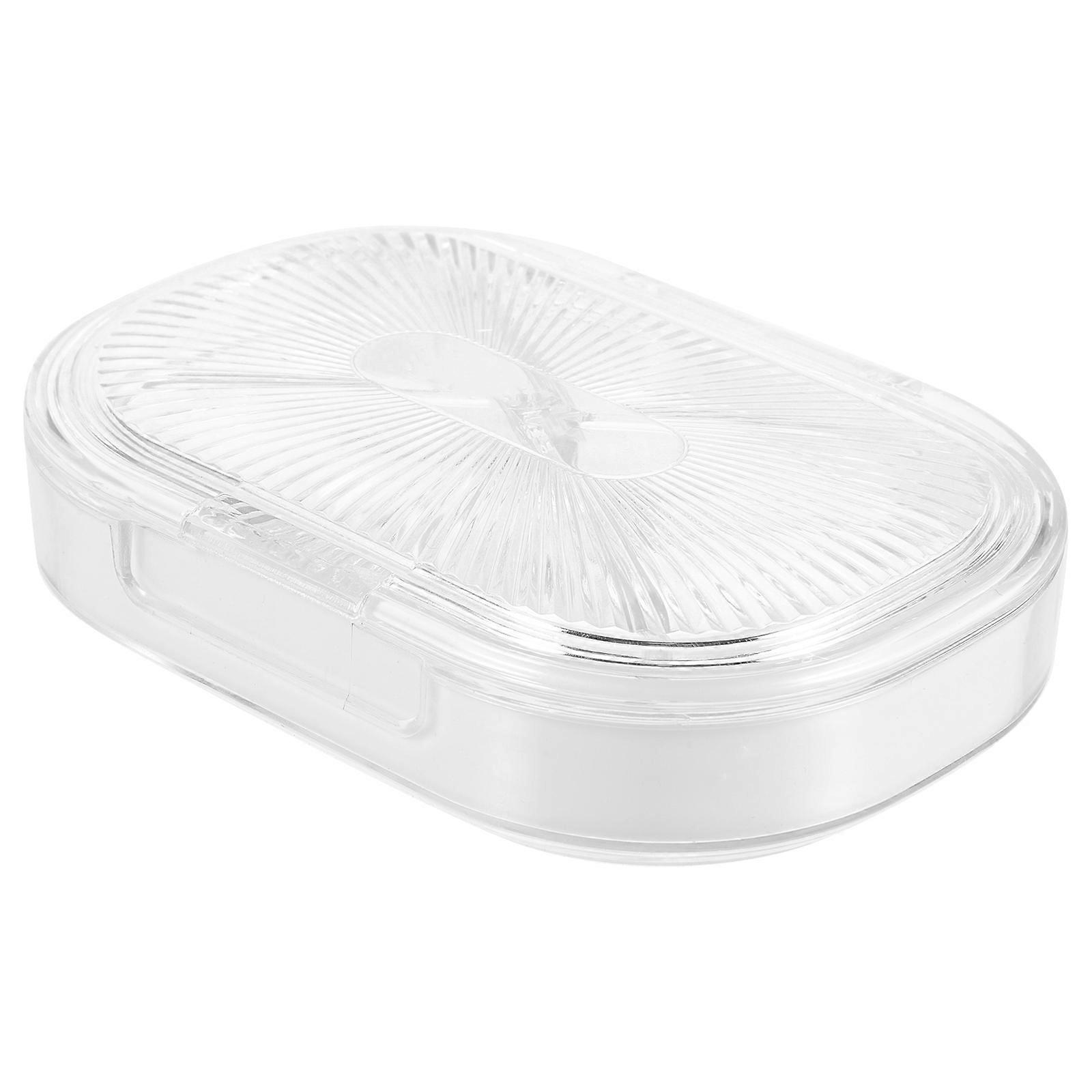5Pcs Denture Box With Lid Plastic Case For Retainer Indoor And Travel Use Great For Elderly 10X7Cm Dustproof Solution