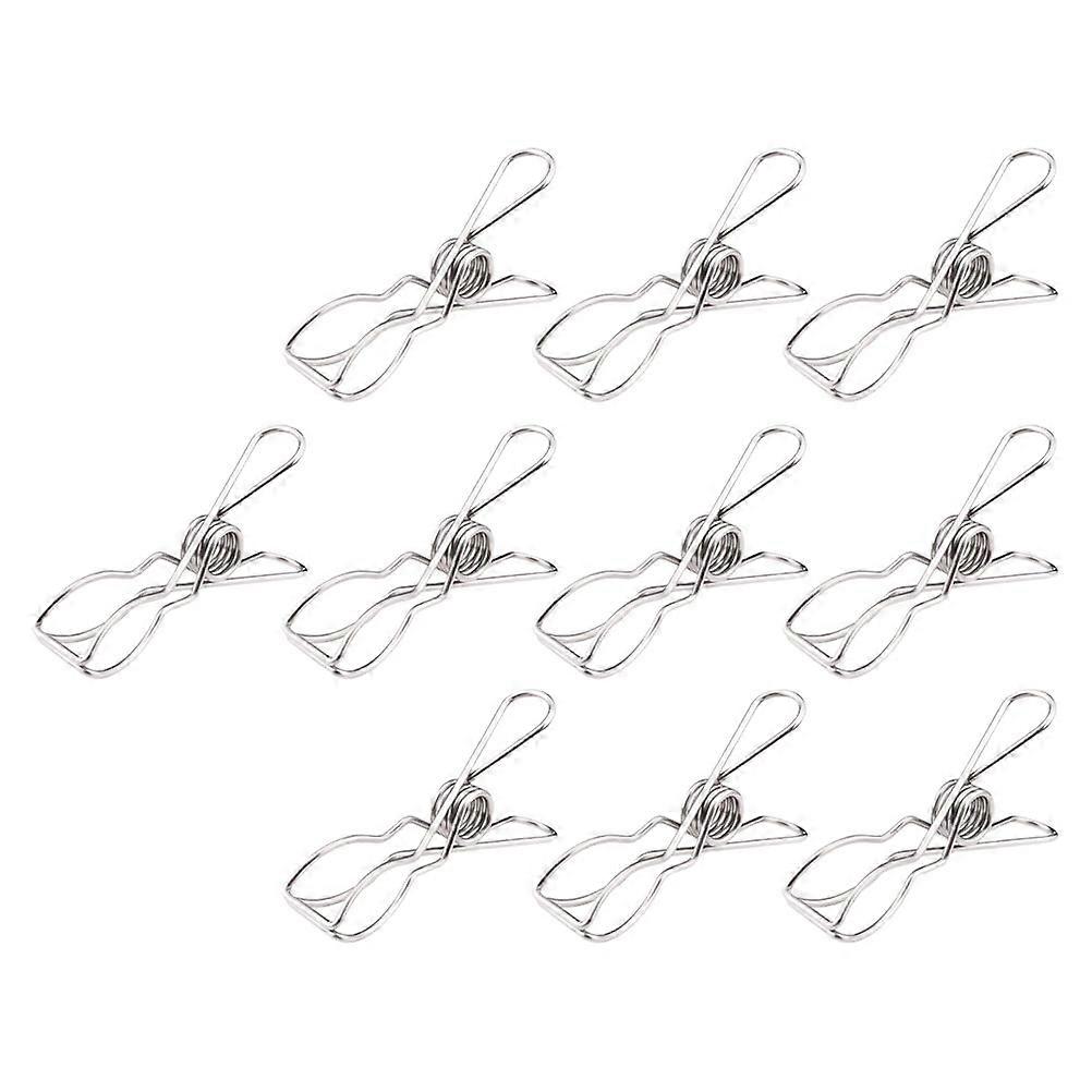 Stainless Steel Quilt Fixing Clips Windproof Function for 20Pcs Silver