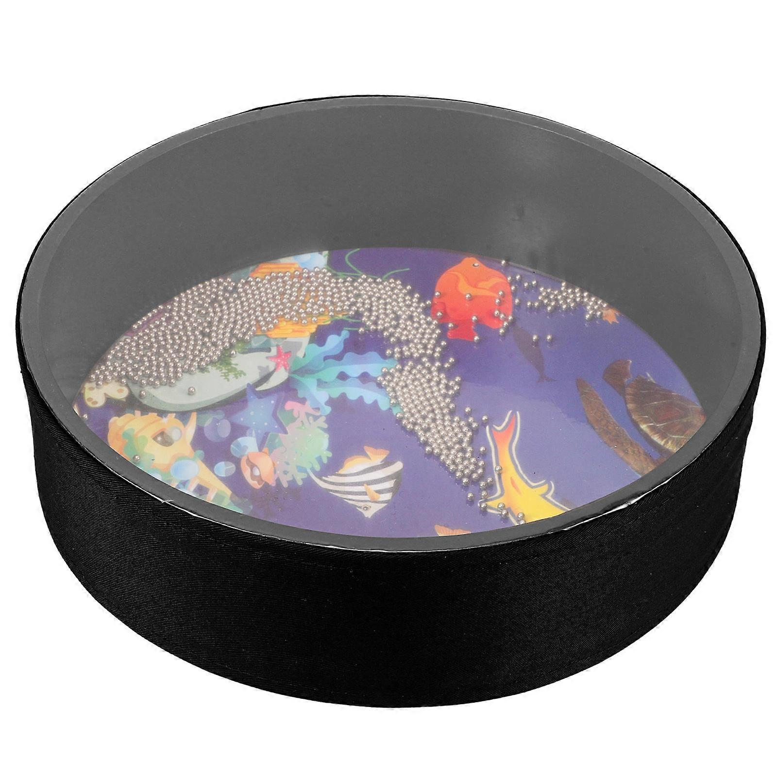 Wave Bead Drum Ocean Sound Wooden Shell Drum Set 4Pcs for Party Use