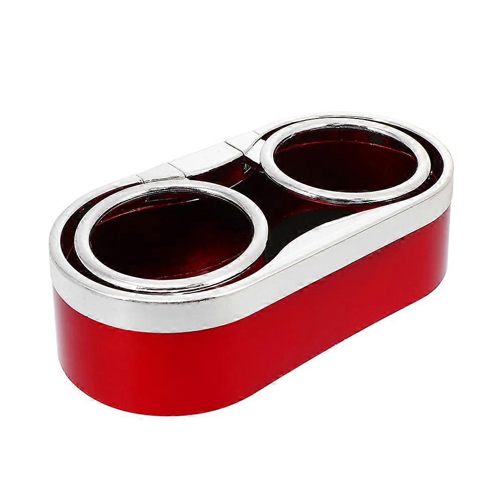 Automobile Cup Holder Dual Cup Storage Rack for Car Use 3Pcs Red