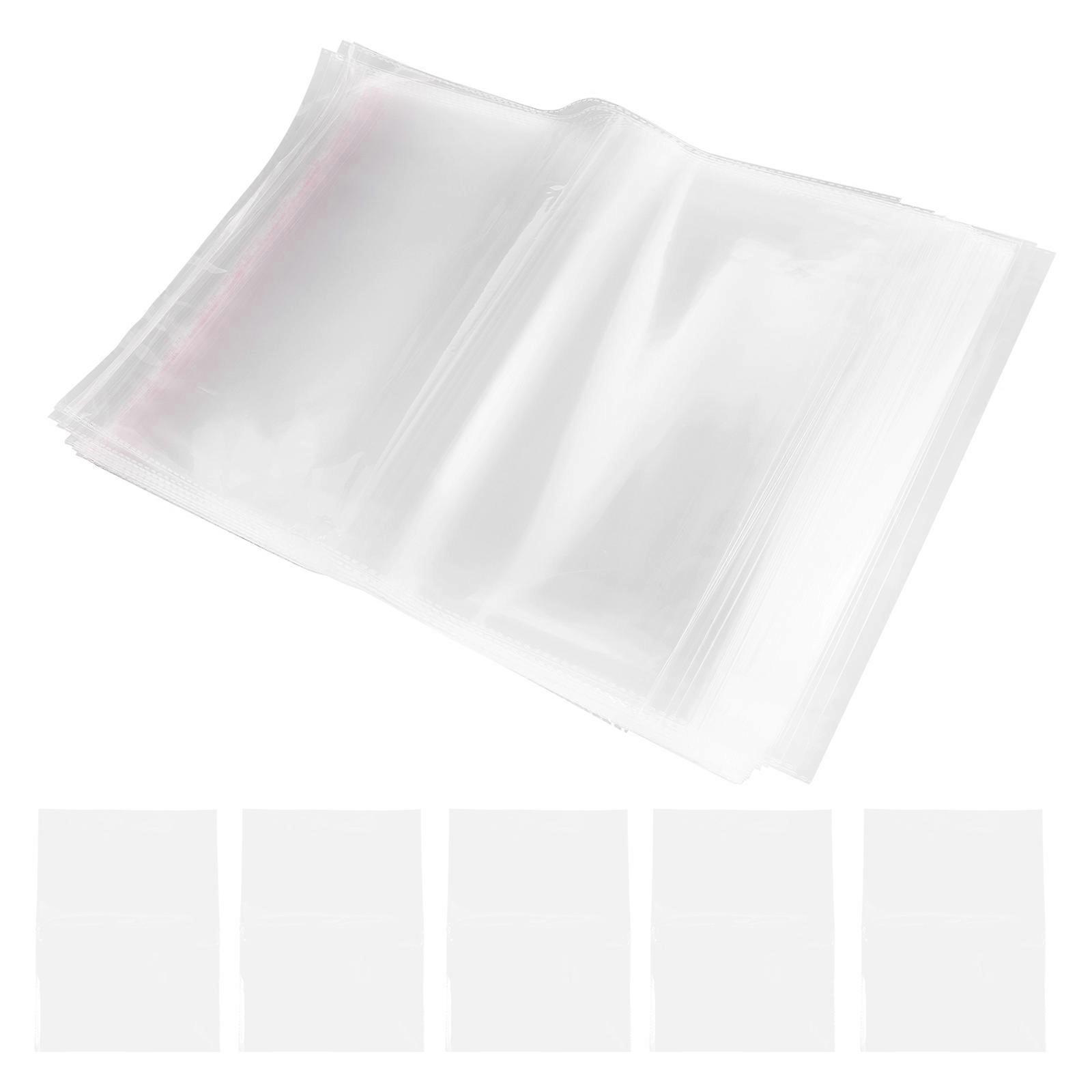 Cellophane Bags for Candles Bestomz Transparent OPP 30 x 40cm Re-sealable Packaging for Bakery Soap Cookies 100Set