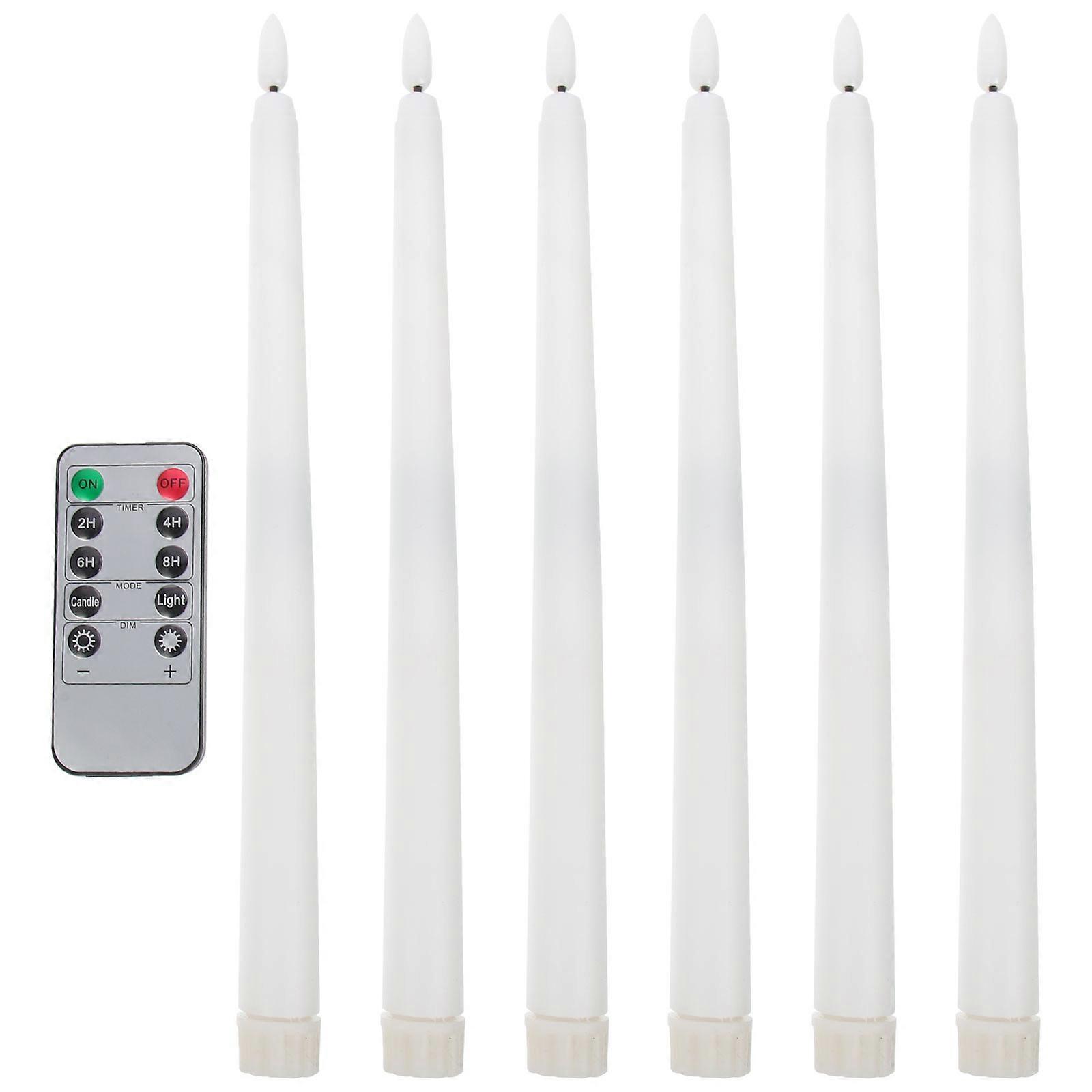 Battery Operated Taper Candles 30 Pcs In Elegant White Ideal For Home Hotel Bars And Parties Offering Safe Decorative Lighting Options